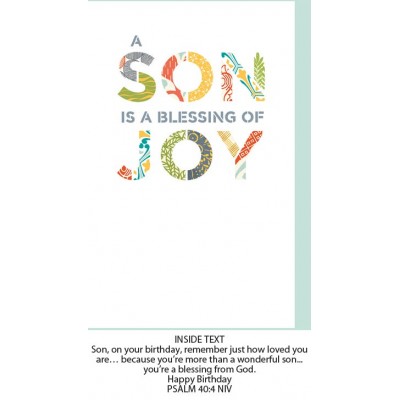 Card Birthday Son