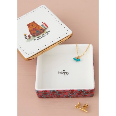 Ceramic Trinket Box Friend Change