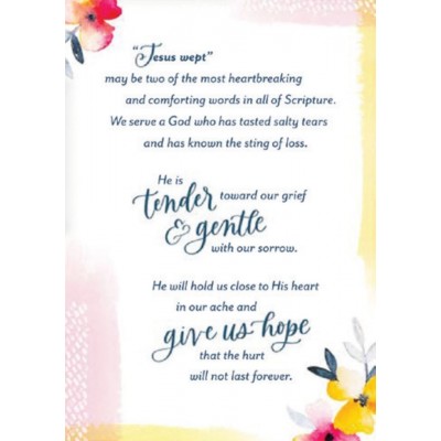 Card Thinking of You Jesus Wept