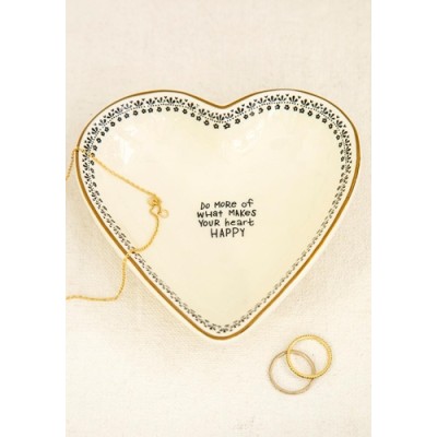 Heart Trinket Bowl Do More Happy