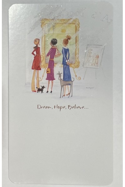Card Encouragement Dream Hope Believe