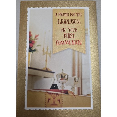 Card Communion Grandson
