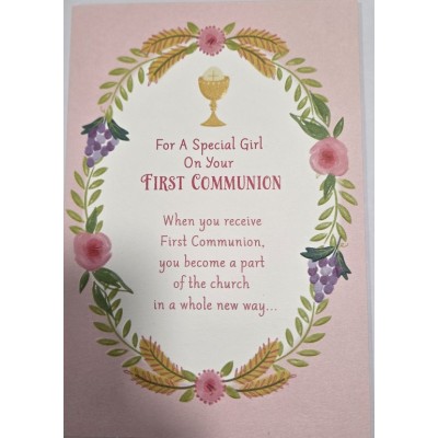 Card Communion Girl