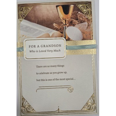 Card Communion Grandson
