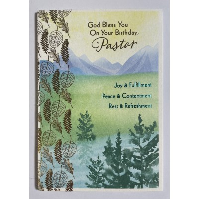 Card - Birthday Pastor