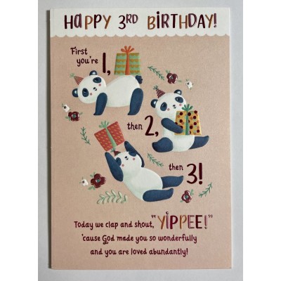 Card - Birthday Toddler 3rd
