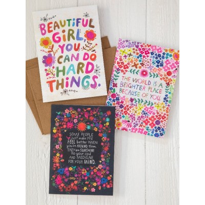 Greeting Card Set Beautiful Girl