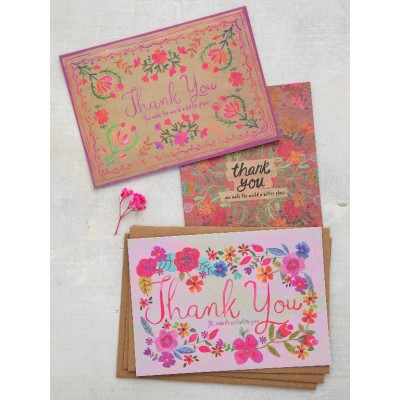 Greeting Card Set Thank You