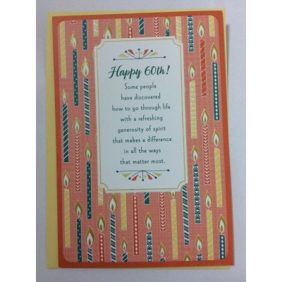 Card Birthday 60 For Anyone