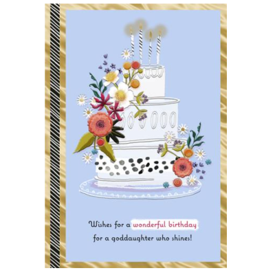 Card Birthday Goddaughter