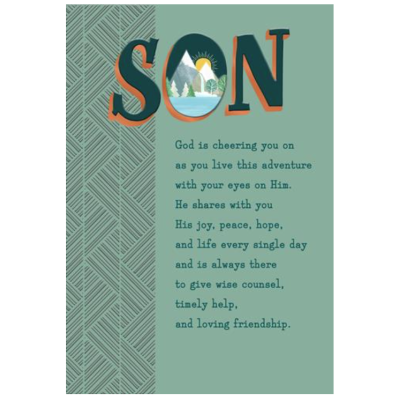 Card Birthday Relative Son