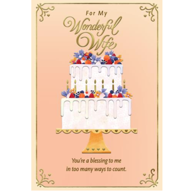 Card Birthday Relative Wife