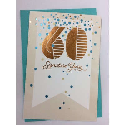 Card Birthday 60th