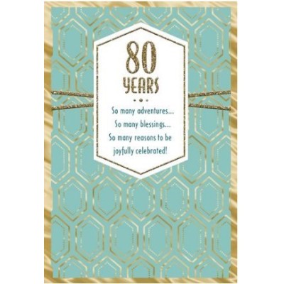 Card Birthday 80th