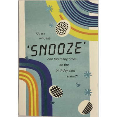 Card Birthday Belated