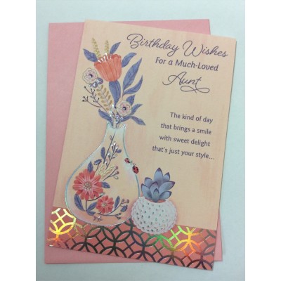 Card Relative Birthday Aunt