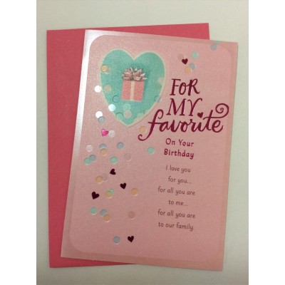 Card Relative Birthday Wife
