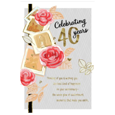 Card 40th Anniversary