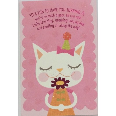 Card Birthday Child 3rd Girl