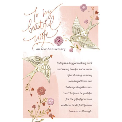Card Anniversary Wife