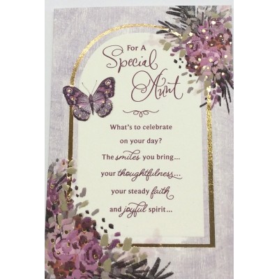 Card Relative Birthday Aunt