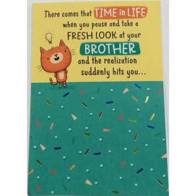 Card Relative Birthday Brother