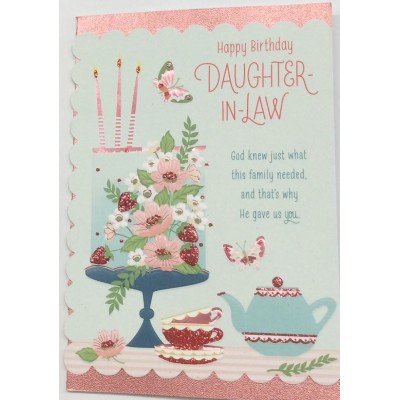 Card Relative Birthday Daughter-In-Law