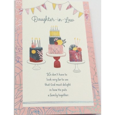 Card Relative Birthday Daughter-In-Law