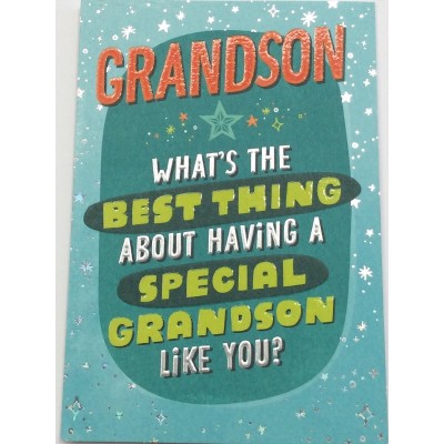 Card Relative Birthday Grandson Juvenile