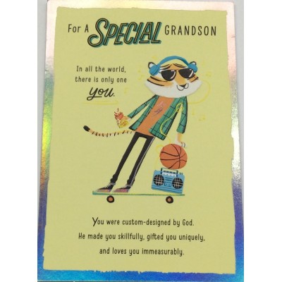 Card Relative Birthday Grandson Teen