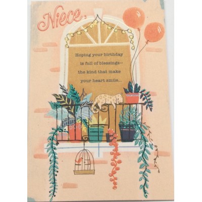 Card Relative Birthday Niece Adult