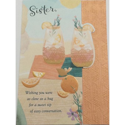 Card Relative Birthday Sister