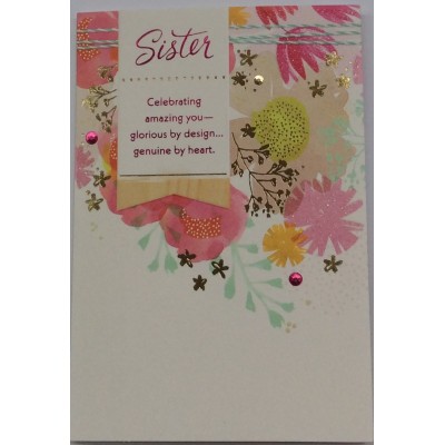 Card Relative Birthday Sister