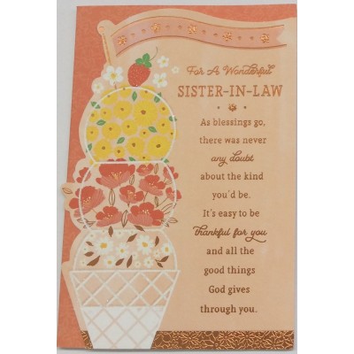 Card Relative Birthday Sister-In-Law