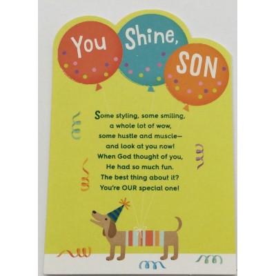 Card Relative Birthday Son Juvenile