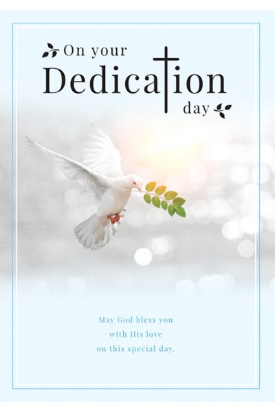 Card Dedication Male - Dove
