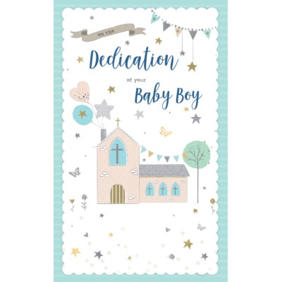 Card Dedication Baby Boy - Church