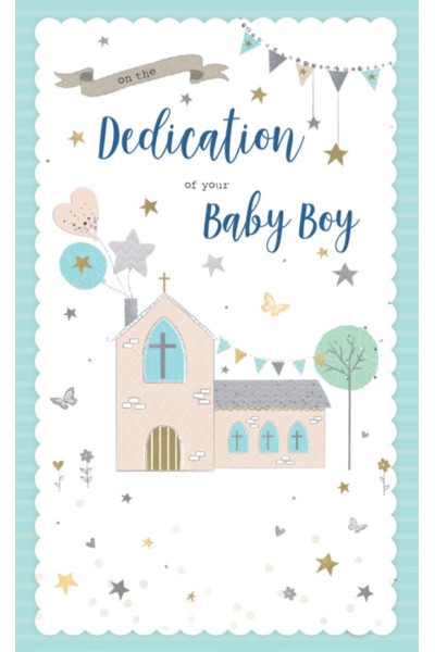 Card Dedication Baby Boy - Church
