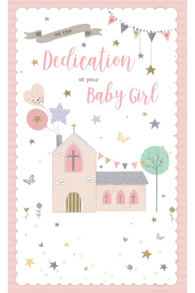 Card Dedication Girl - Church