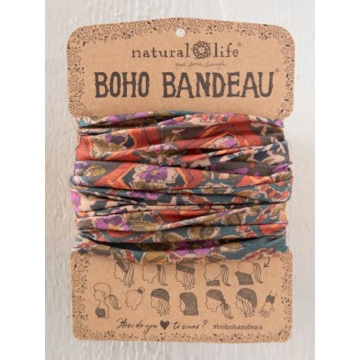 Boho Bandeau Brown Tuscany Border