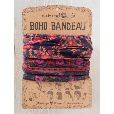 Boho Bandeau Indigo Willow Medallion