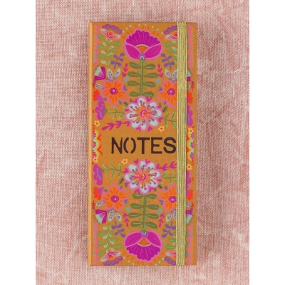 Sticky Note Book Mustard Folk Flower