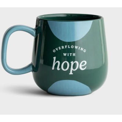 Mug Ceramic Overflowing With Hope