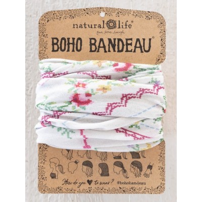 Boho Bandeau Ivory Harlem Cross Stitch