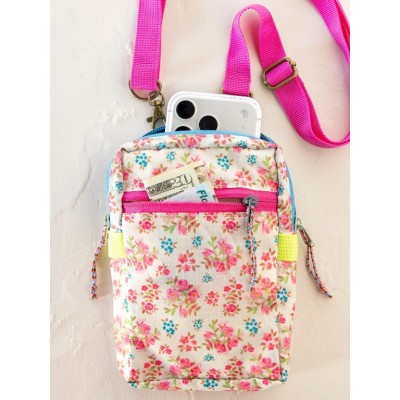 8 in 1 Pocket Crossbody Floral Blooms L