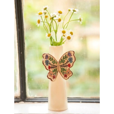 Bud Vase LG Butterfly