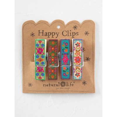 Happy Clips Multi Folk Flower
