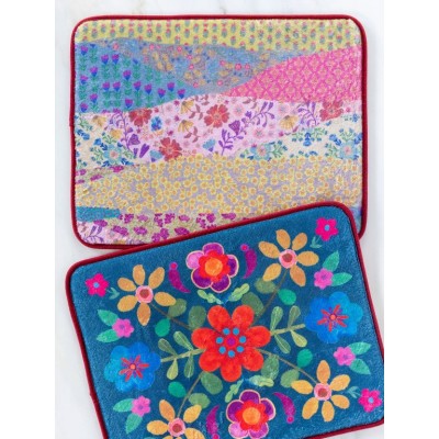 Reversible Drying Mat Garden Waves