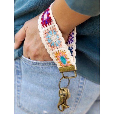 Key Fob Crochet Cream