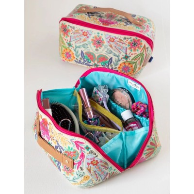 Travel Cosmetic Organizer Cream Folk